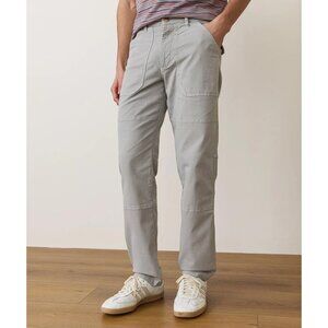 MARINE LAYER Men's Breyer Relaxed Utility Pant Size 30X30 In Light Grey